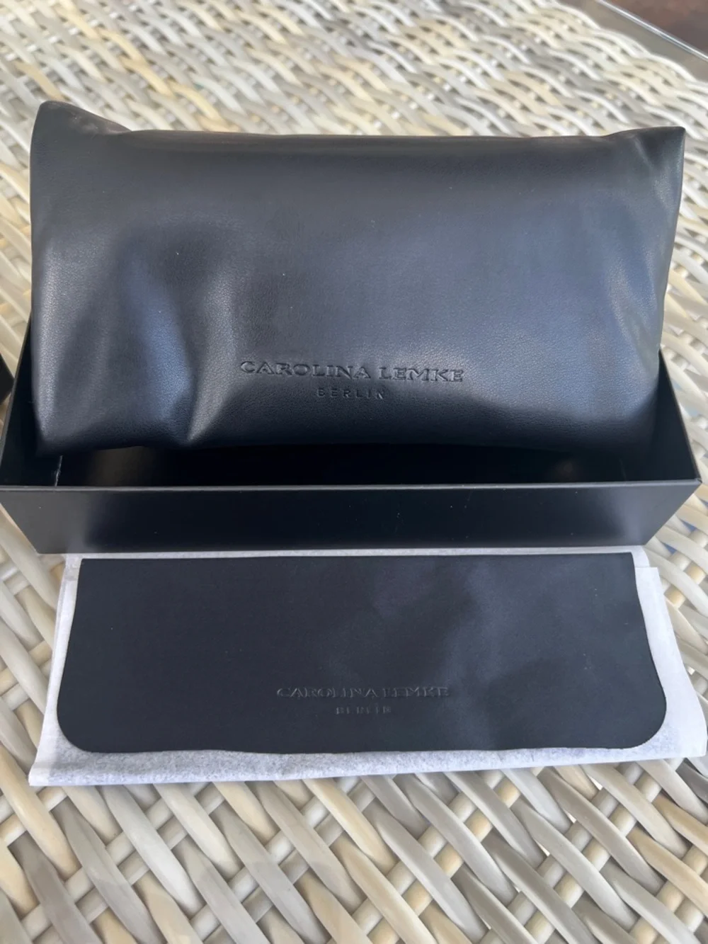 NEW with tags Carolina Lemke Berlin Sunglasses in Dree Brown + Free Luxury Case